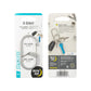 G-Biners Dual Chamber Carabiner - Silver