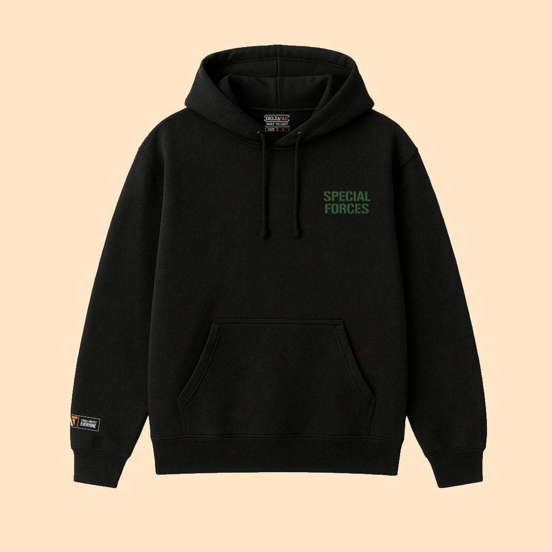 Special Forces Typography Hoodie | Tactical Lifestyle Essential