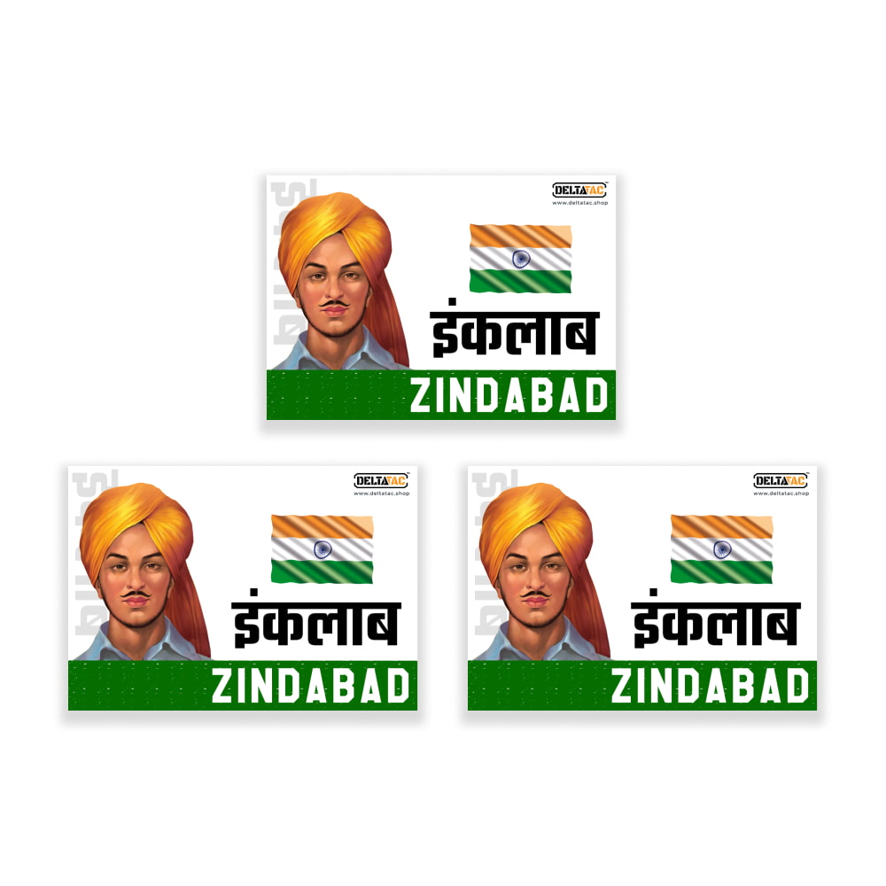 Bhagat Singh Inquilab Zindabad Stickers