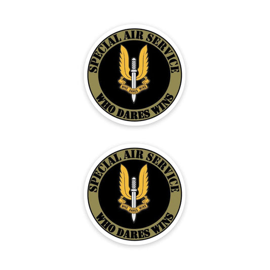 Special Air Service Logo Sticker (Pack of 2) - Mini Military Series