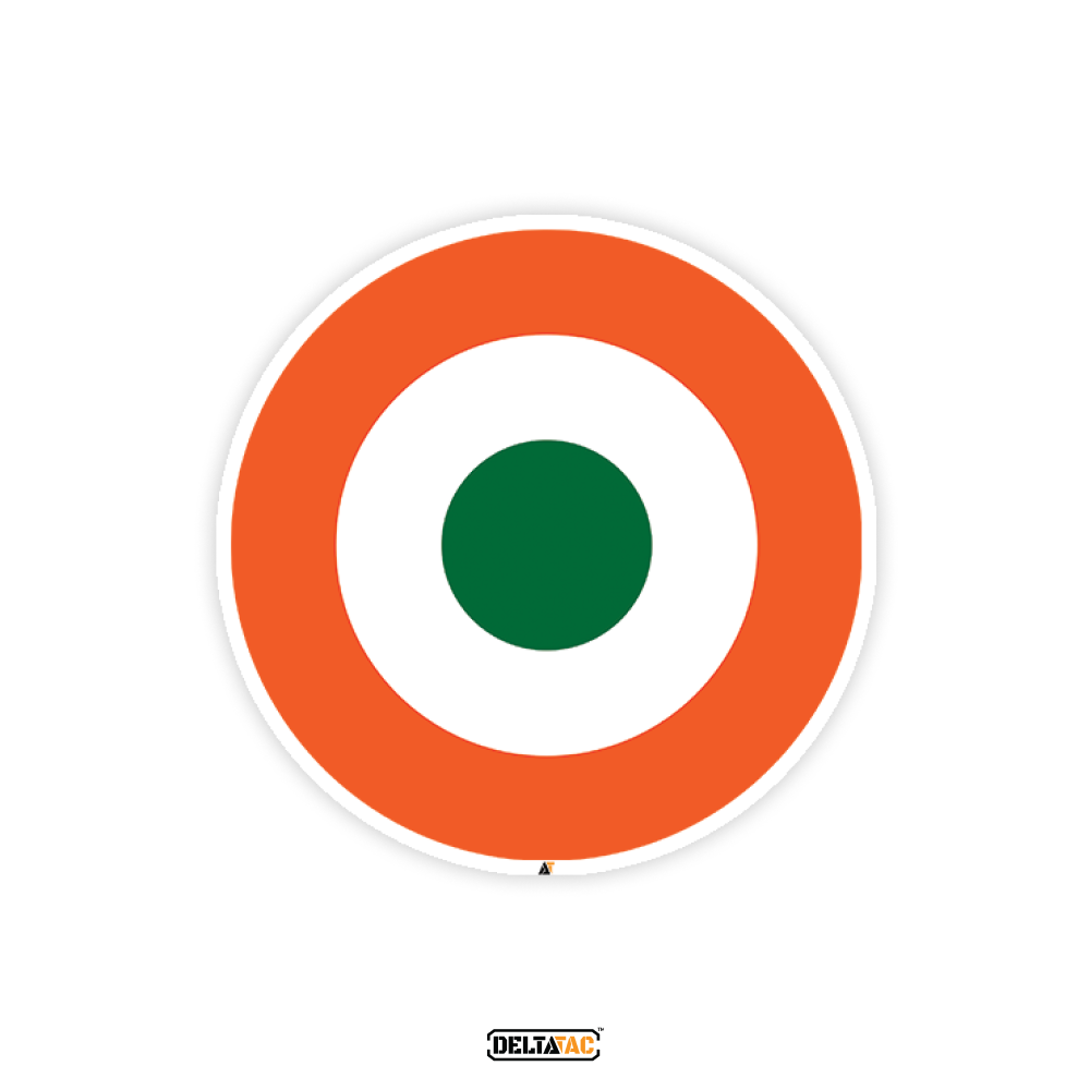 Indian Air Force Roundel Flag Sticker - Pack of 2