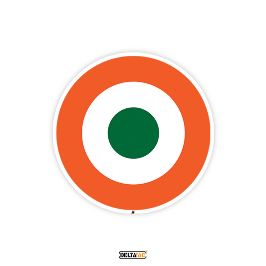 Indian Air Force Roundel Flag Sticker - Pack of 2