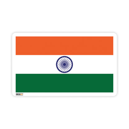 Tricolor Indian National Flag Sticker - Pack of 2