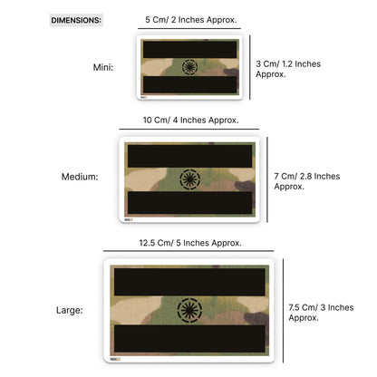 Indian National Camo Flag Sticker - Pack of 2 - DeltaTac.shop