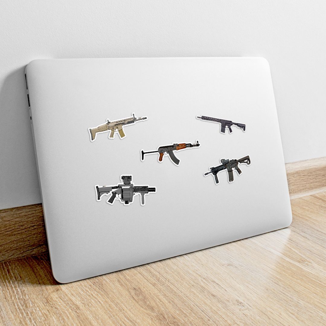 Guns Mini Military Stickers Combo