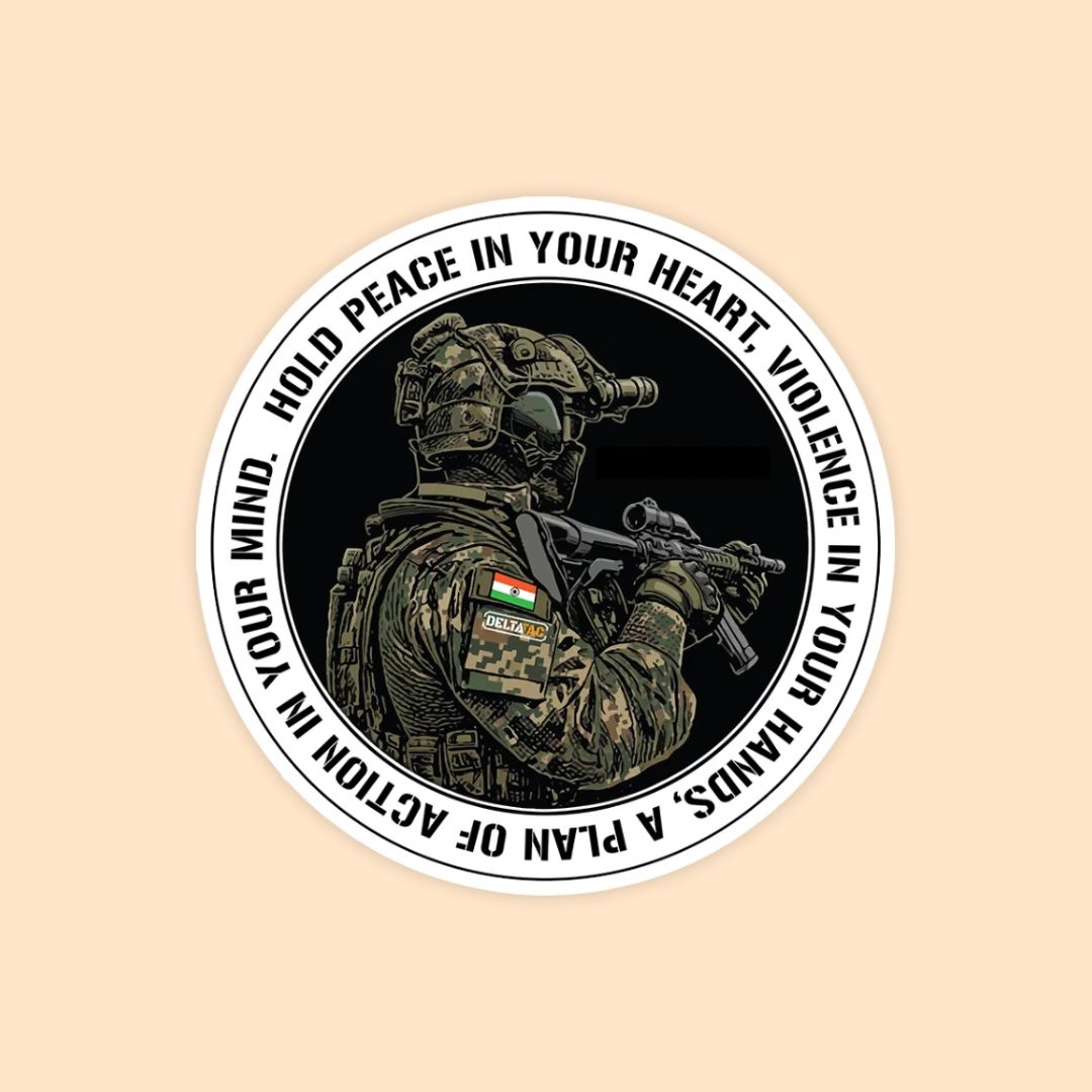 Tactical Soldier Motivational Sticker | Military Typography Sticker | DeltaTac