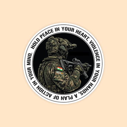Tactical Soldier Motivational Sticker | Military Typography Sticker | DeltaTac