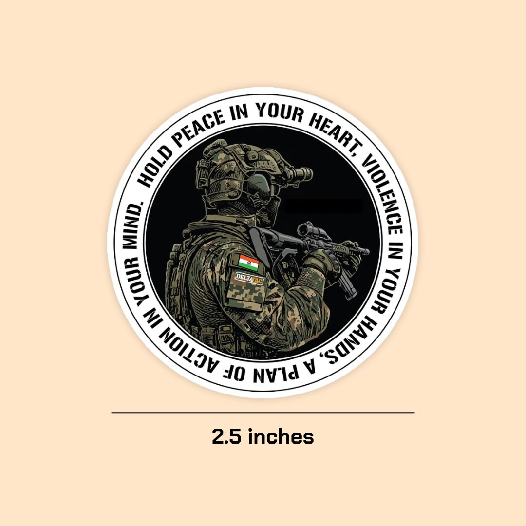 Tactical Soldier Motivational Sticker | Military Typography Sticker | DeltaTac