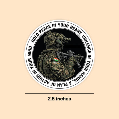 Tactical Soldier Motivational Sticker | Military Typography Sticker | DeltaTac