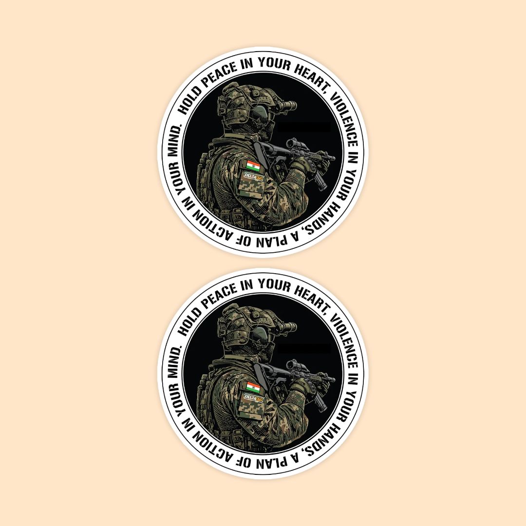 Tactical Soldier Motivational Sticker | Military Typography Sticker | DeltaTac