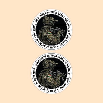 Tactical Soldier Motivational Sticker | Military Typography Sticker | DeltaTac