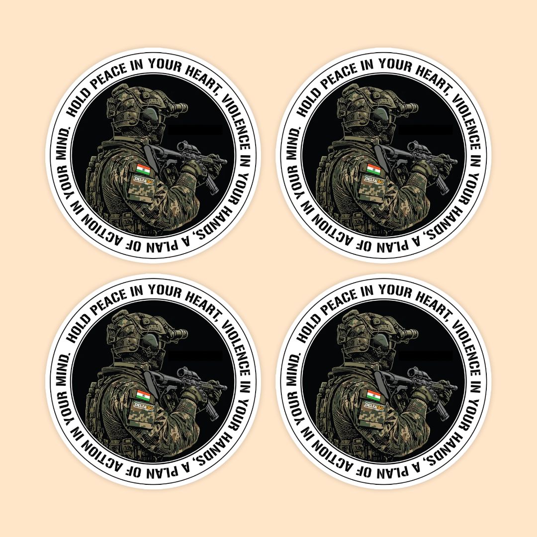 Tactical Soldier Motivational Sticker | Military Typography Sticker | DeltaTac