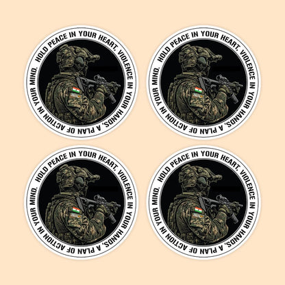 Tactical Soldier Motivational Sticker | Military Typography Sticker | DeltaTac