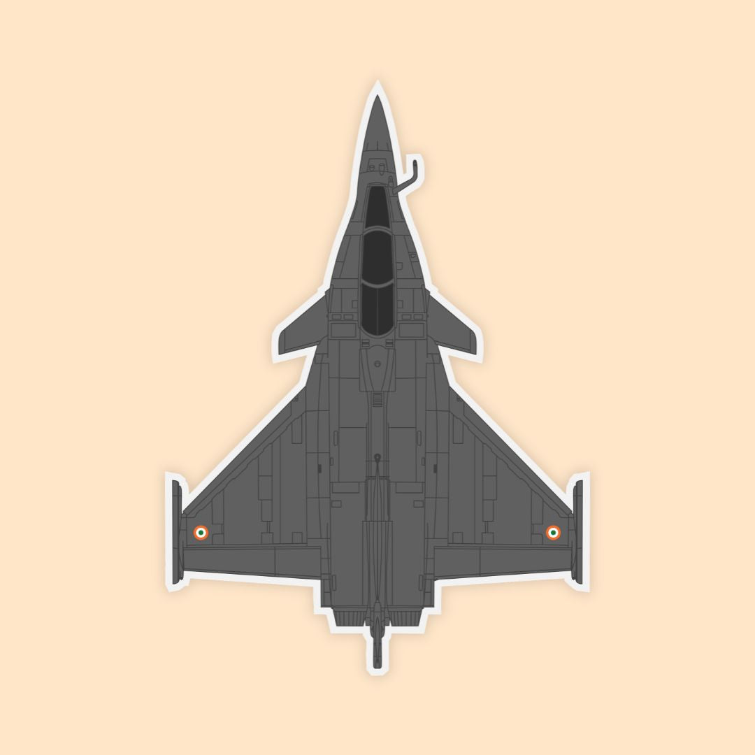 IAF Rafale Multirole Fighter Jet Sticker | Tactical Aviation Decal | DeltaTac