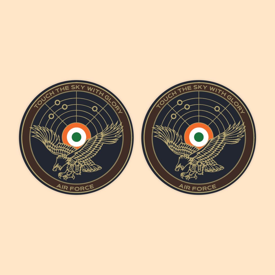 Touch The Sky With Glory Sticker | Indian Air Force Motto Decal | DeltaTac