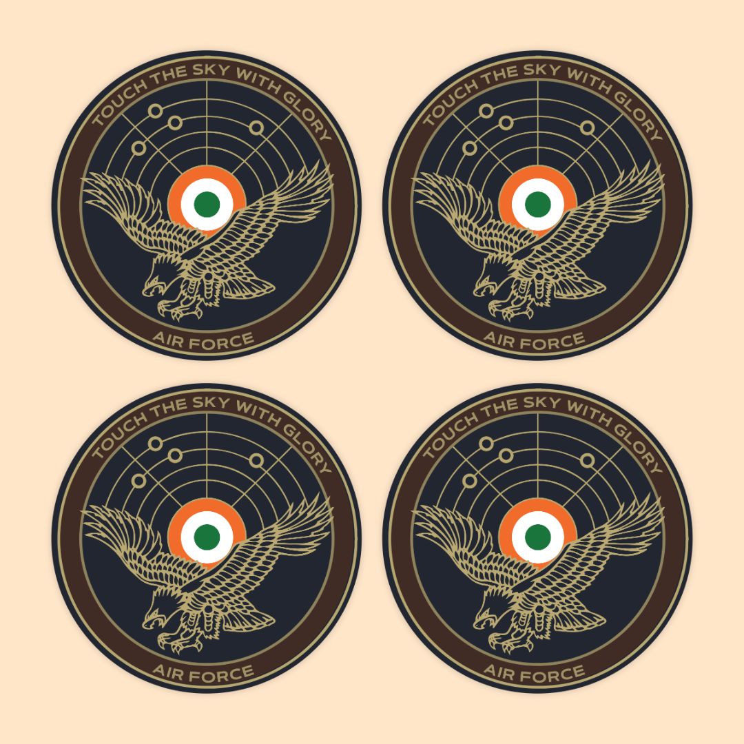 Touch The Sky With Glory Sticker | Indian Air Force Motto Decal | DeltaTac