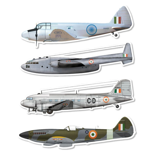 IAF Retro Airplane Mini Fridge Magnet Combo