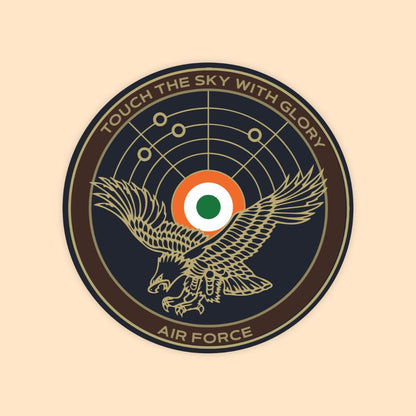 Touch The Sky With Glory Sticker | Indian Air Force Motto Decal | DeltaTac