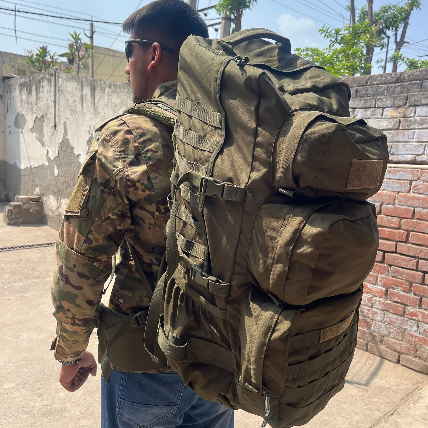 90 Liter Rucksack (Trooper) - Olive Drab Color Warranty : 3 Years