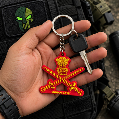 Indian Army Logo 3D Keychain by Deltatac
