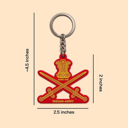 Indian Army Logo 3D Keychain by Deltatac