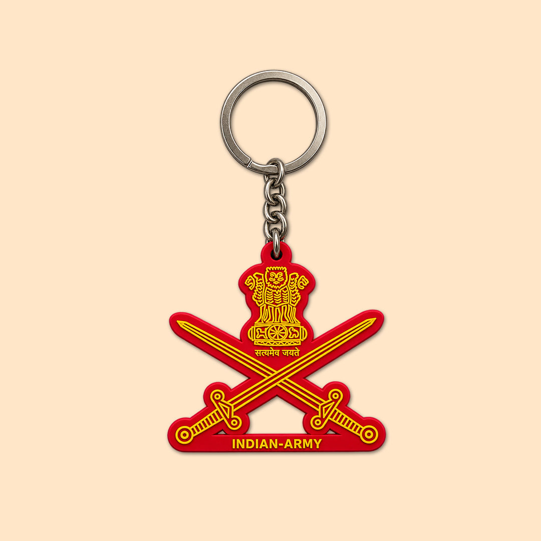 Indian Army Logo 3D Keychain by Deltatac