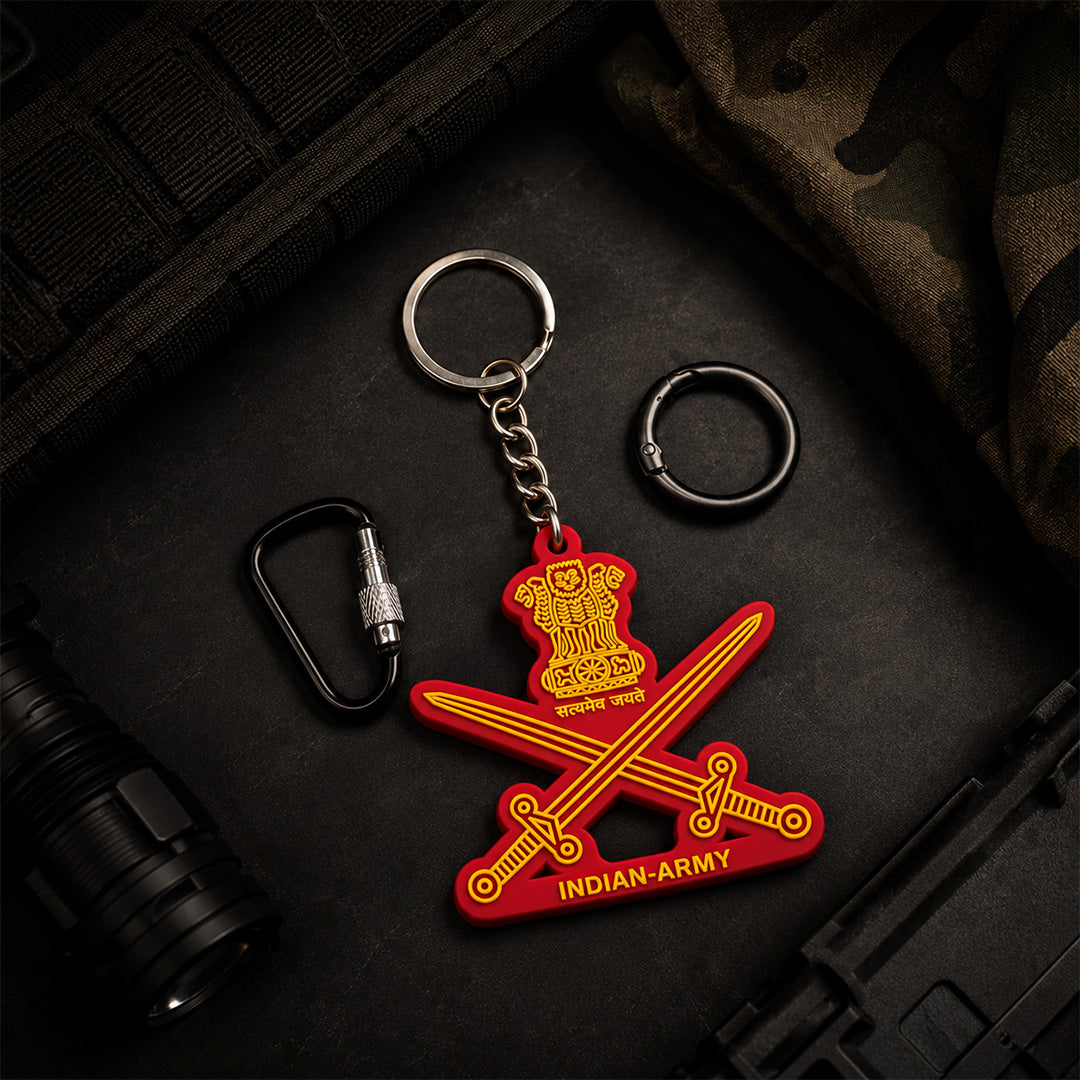 Indian Army Logo 3D Keychain by Deltatac