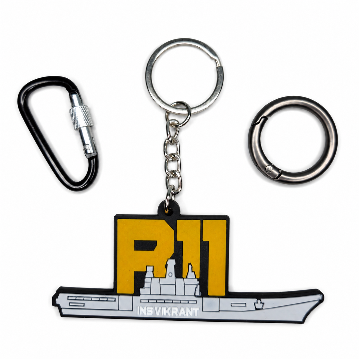 R11 INS Vikrant Keychain | India’s Indigenous Aircraft Carrier | Premium Keyring by Deltatac