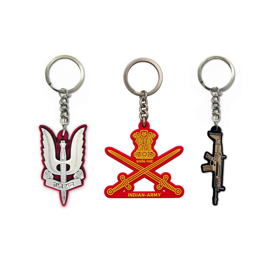 Deltatac Honor Keychain Combo - Indian Army | FN SCAR-H | Balidaan