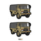 Indian Army 4 x 4 Stallion Truck Sticker - Pack of 2