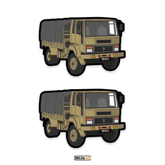 Indian Army 4 x 4 Stallion Truck Sticker - Pack of 2
