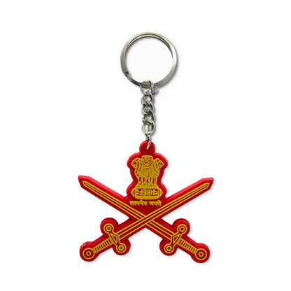 Indian Army Logo 3D Keychain