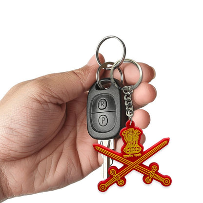Indian Army Logo 3D Keychain