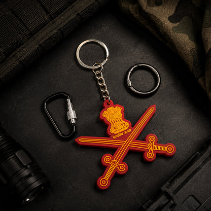 Indian Army Logo 3D Keychain by Deltatac