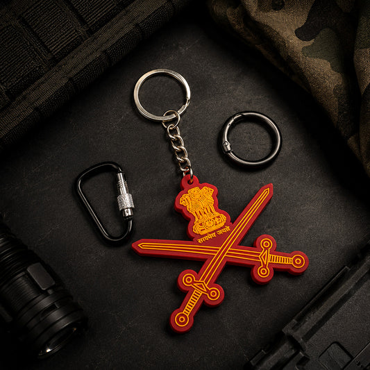 Indian Army Logo 3D Keychain by Deltatac