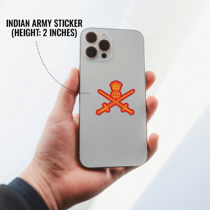 Indian Army Logo Stickers (Pack of 2) - Mini Military Series