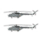 MI 17 Military Helicopter Sticker (Pack of 2) - Mini Military Stickers