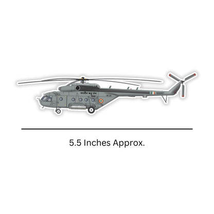 MI 17 Military Helicopter Sticker (Pack of 2) - Mini Military Stickers