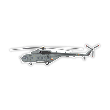 MI 17 Military Helicopter - Sleek Magnet