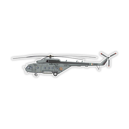 MI 17 Military Helicopter - Sleek Magnet