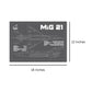 MiG-21 Blueprint Poster – Engineering the Legend