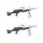 Mini FN Minimi Light Machine Gun Sticker (Pack of 2) - Mini Military Series