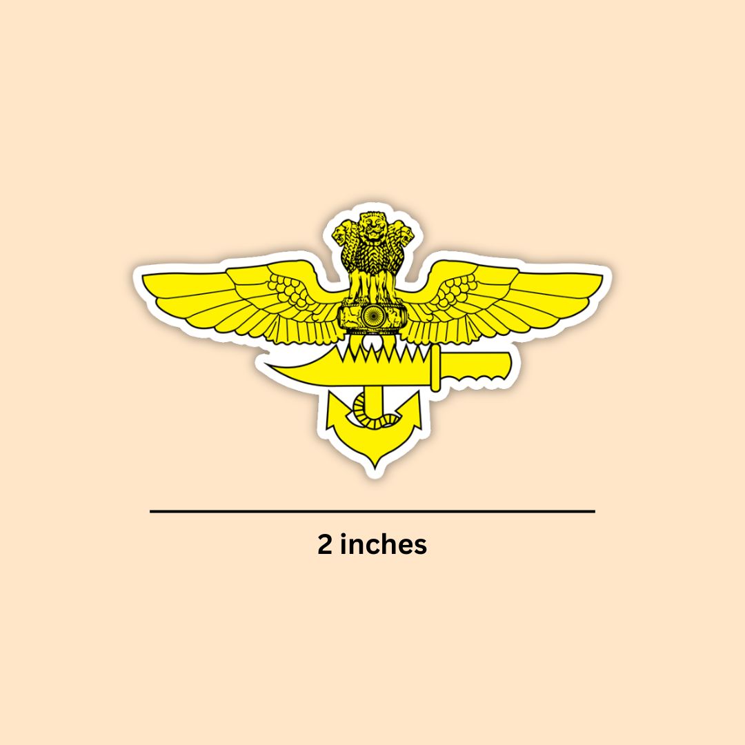 MARCOS Insignia Vinyl Sticker Pack (Set of 2) | Indian Marine Commandos