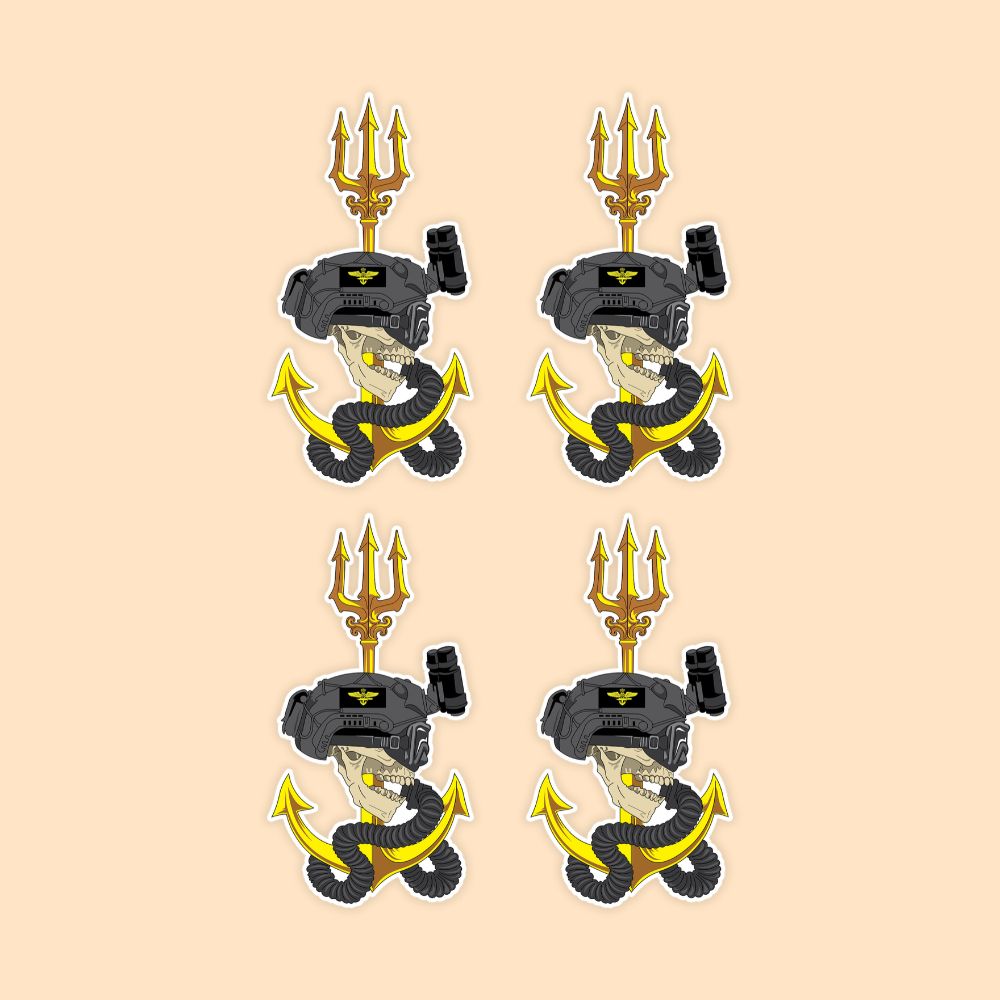 MARCOS Helmet Sticker – Indian Navy Marine Commandos | Military Sticker