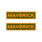 Maverick Name Tab Stickers - Pack of 2