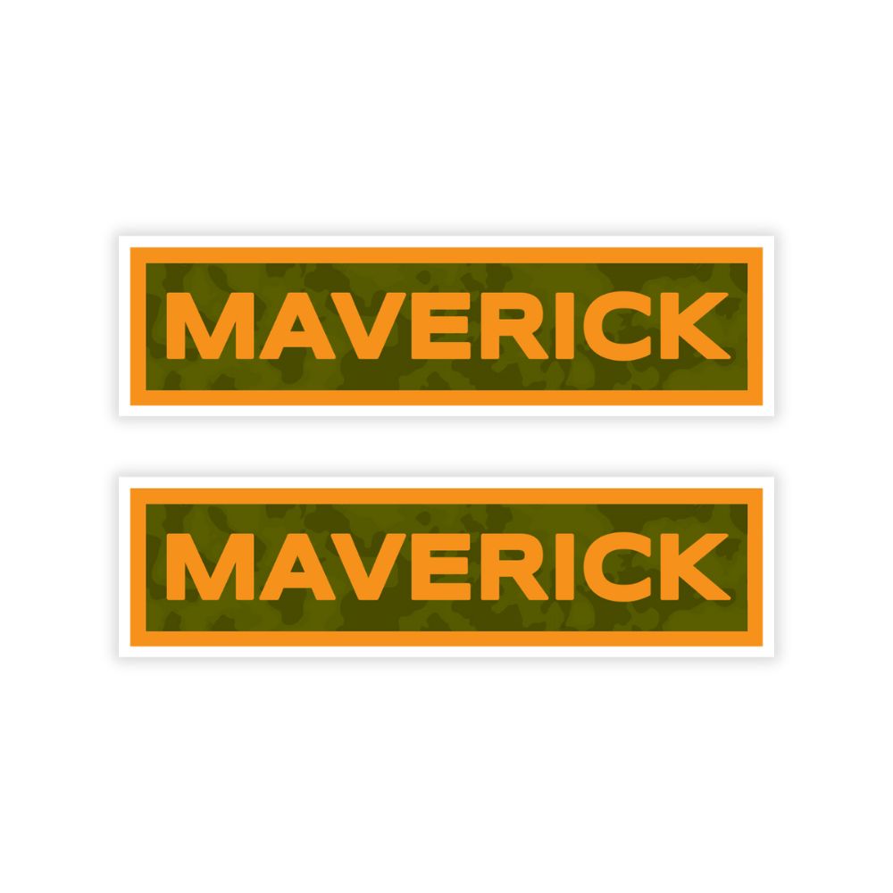 Maverick Name Tab Stickers