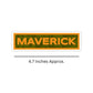 Maverick Name Tab Stickers Dimensions