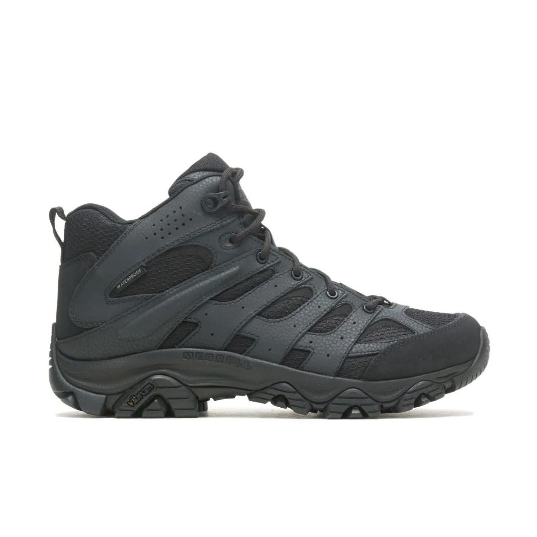 Merrell Men's Moab 3 Mid Tactical Waterproof Boot - Black