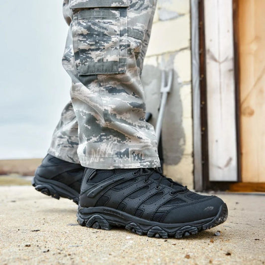 Merrell Men's Moab 3 Mid Tactical Waterproof Boot - Black