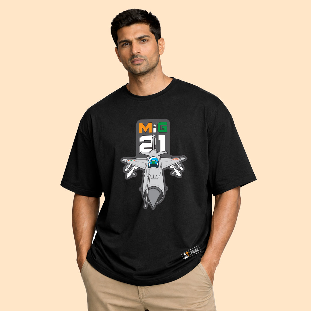 MiG-21 Black Fighter Tee – Fearless Legacy